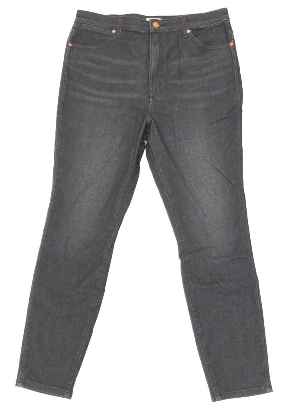 Wrangler Wriggler 612 Jeans Womens 33x28 Black High Rise Skinny 75 Years Denim